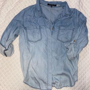 Ombré jean button up